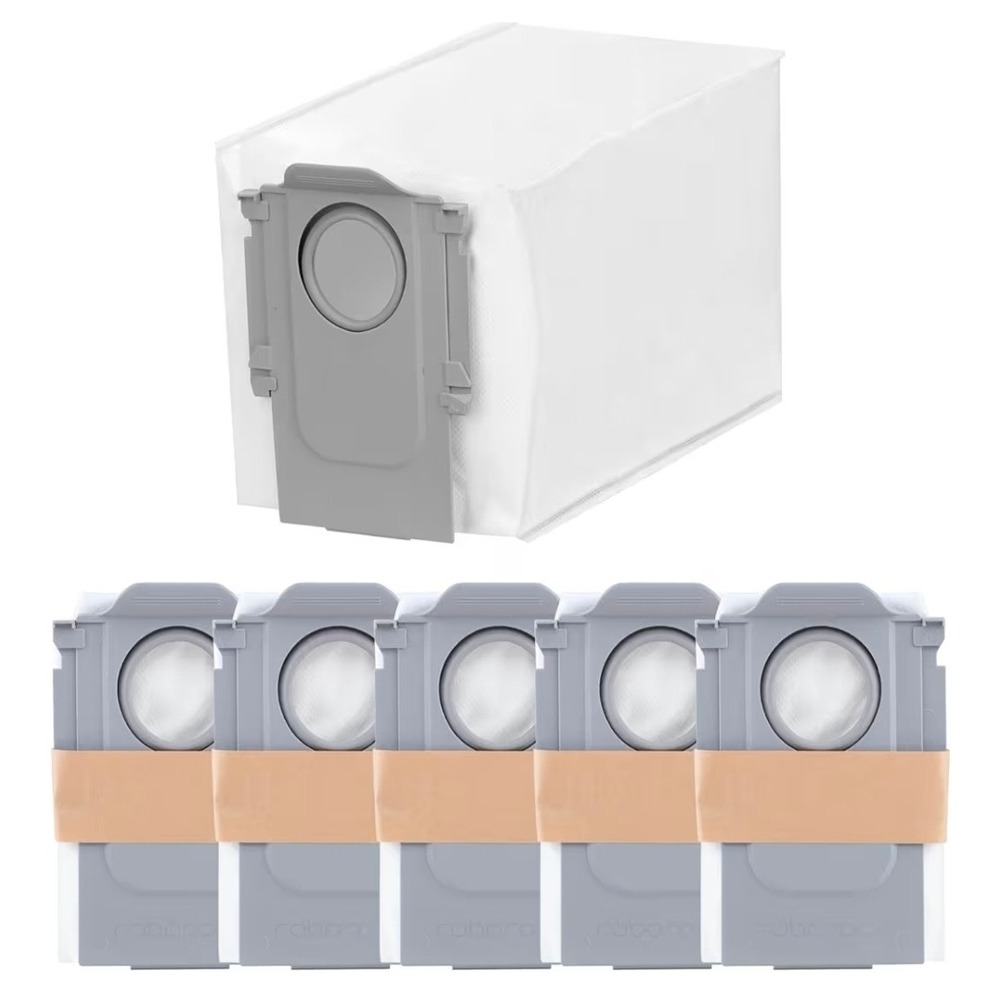 Roborock Disposable Dust‎ Bag 6-Pack for Q5 Q5+ Vacuum SDCD03RR White New